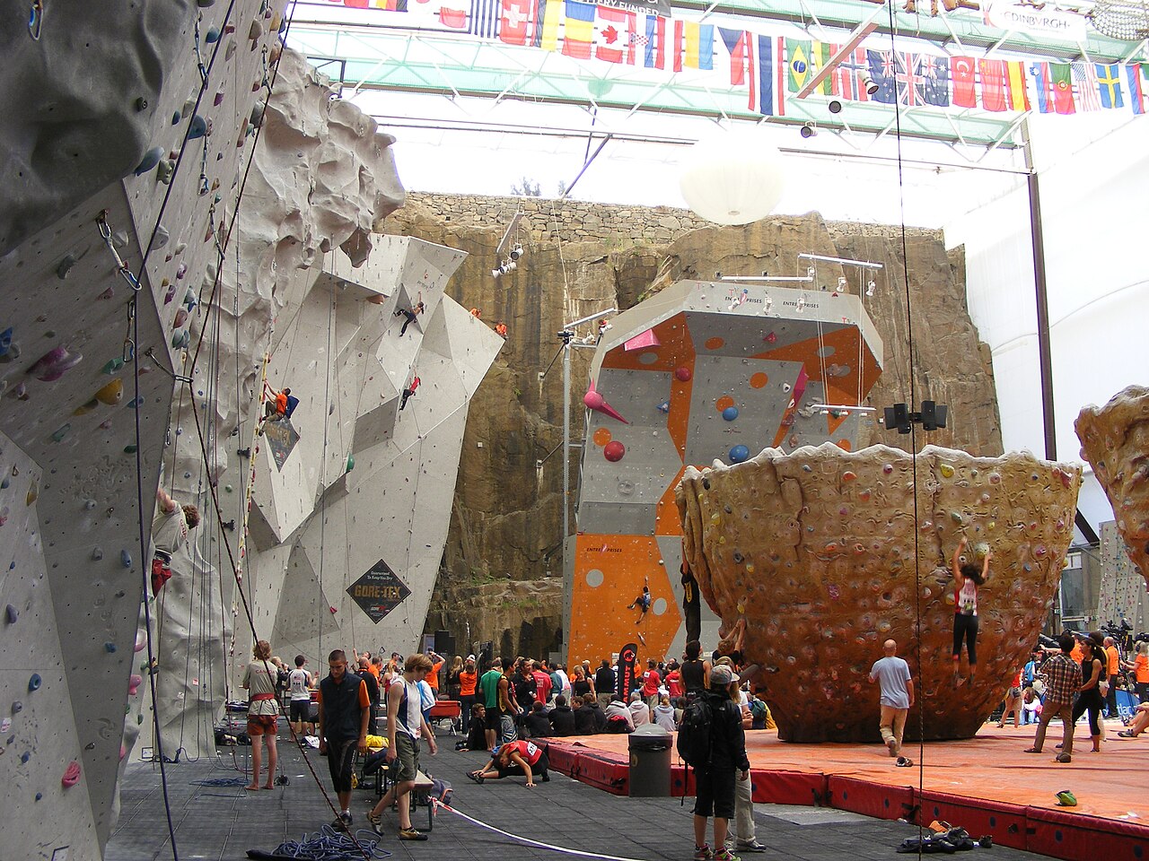 Climbing at EICA Ratho